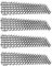 Tierabwehrmatte Dornengitter Marderschutz Katzenabwehr 4er Set je ca. 49 x 14 cm Tierabwehr Katzenschreck Tierschreck Spikes Dornenmatte Tierbarrierre Barriereschutz, Kunststoff