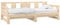 vidaXL Tagesbett Ausziehbar Sofa Gästebett Sofabett Bett Bettsofa Schlafsofa Holzbett Ausziehbett Bettgestell Massivholz Kiefer 2X(80x200) cm