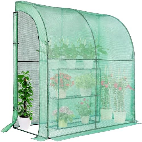 Herzberg HG8088 Gewächshaus für den Garten, 200 x 100 cm