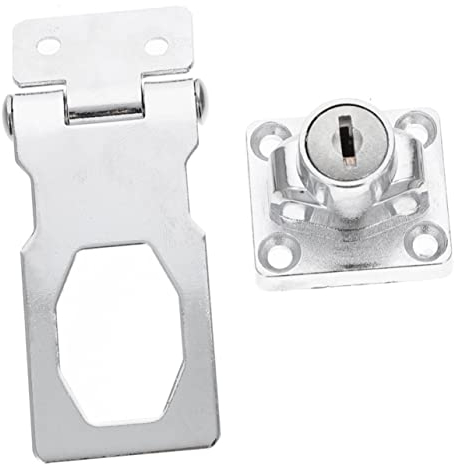 DOITOOL loquet de Meuble Cadenas serrures de Porte Serrure de Cave à vin Serrure d'armoire avec clé Serrure de tiroir Vitrine Serrure à moraillon Faire Tourner verrou Acier Inoxydable