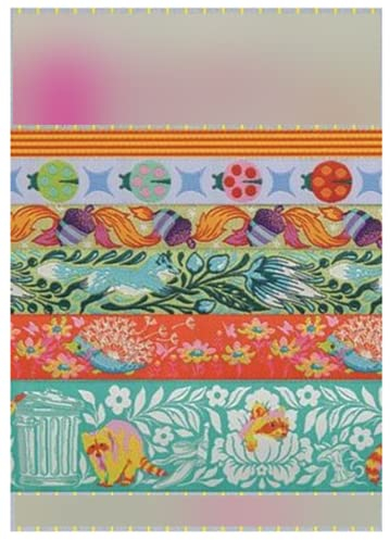 Tula Pink Tiny Beasts Glow Designer-Pack, mehrfarbig