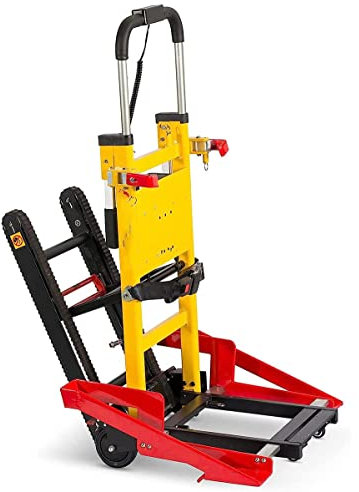 Carrello per carrelli a mano per arrampicata su scale elettrico, carrello per scalatore per scale elettrico pieghevole, capacità 160 kg / 352 libbre, carrello per scalatore per scale pieghevole