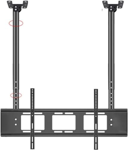 Kanduo JSY Soporte de TV Soporte for TV de Techo, Soporte Ajustable for TV con inclinación Ajustable de Doble Barra, Adecuado for Pantallas LED Grandes de 55 a 86 Pulgadas para Monitor