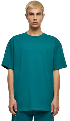 Build Your Brand By102-Heavy T-Shirt Oversize pour Homme, rétro, 3XL, Rétro Vert, 3XL