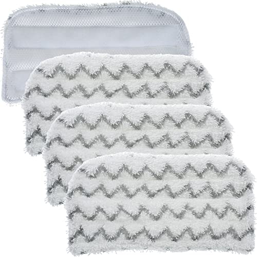 Gatphy 4Pcs Steam Mop Pads Replacement for Shark S1000 S1000A S1000C S1000WM S1001C Steamer Pads Refill Microfiber Washable Steam Cleaner Pad for Shark Steam Mop