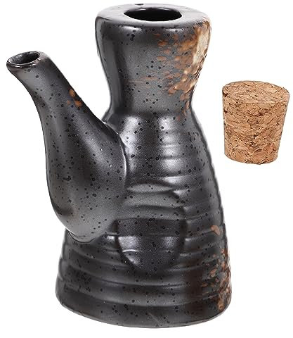 Zerodeko Barattolo Per Salsa Con Beccuccio in Stile Giapponese Contenitore Per Aceto in Ceramica Per Forniture Da Cucina