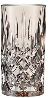 Nachtmann 2-teiliges Longdrinkgläser Set, 395 ml, Taupe, Noblesse, 105713, Cocktailgläser aus Kristallglas, Trinkgläser spülmaschinenfest