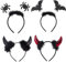 Halloween Haarreif, 4 Stücke Halloween Haarschmuck, Haarreif Spinne, Fledermaus Haarreif Damen, Hexenhut Haarschmuck, Halloween Haarreif Damen, Kostüm Accessoire für Halloween, Karneval & Fasching