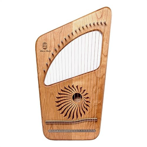 BAMFY Harfe 19 Saiten Traditionell Leicht Zu Lernen Lyre Tragbar Massivholz Musikalisch Instrument Für Anfänger Instrumentenliebhaber
