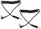 2pcs 11.8-31.5in Universal 3.5mm to Male Flash PC Sync Cable Coiled Cord with Screw Lock Plastic Alloy Camera Flash Cable for Digital Cameras Black