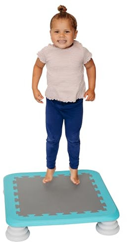 MagicMeadow Trampolinbrett | Ideal Für Kinder Und Kleinkinder | Für Drinnen Und Draußen Geeignet | Sensorisches, Autismusfreundliches Trampolinspielzeug (Blue)