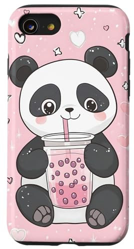 iPhone SE (2020) / 7 / 8 Cute Panda Bear Bubble Tea Case