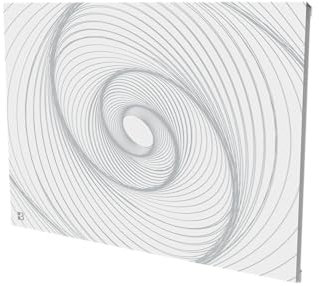 BESTHERM - Radiateur électrique fixe connecté WIFI à inertie sèche céramique 1000W Bestherm ARIANE CONNECT Design horizontal blanc