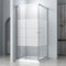 Gestreift Duschkabine Eckeinstieg 80x80x185cm, Duschkabine Eckeinstieg mit Schiebetüren Duschkabine Duschabtrennung-glas 6mm ESG Sicherheitsglas, LINKS & RECHTS MONTIERBAR