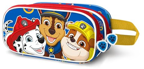 Karactermania La Patrulla Canina Cool-Estuche Portatodo 3D Doble, Azul, 22 x 10 cm