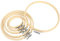 6 Stück Stickrahmen Set aus Bambus, embroidery hoop rund, glatter stickring, verstellbar, stickrahmen holz für Kreuzstich, DIY & Deko, stickrahmen klein in 3/4/5/6,3/7/8 Zoll
