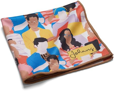 Johans® XXL Mikrofasertuch zur Reinigung von Smartphone, Tablet, Brille, Display, Kamera | Displaytuch, Brillenputztuch, Reinigungstuch | Optikerqualität in 30x30cm (Folks)