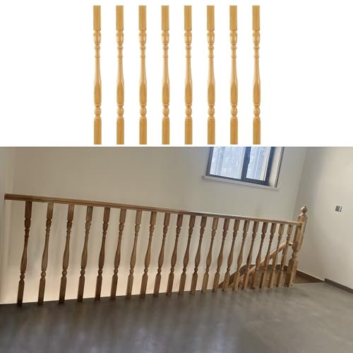 Elegantes barandillas de madera maciza for escaleras, de 95/85 cm, for uso en interiores y exteriores (paquete de 1/5/10/20)(85cm/33.5in 8 Pack)