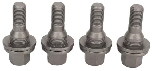 BASPHHH écrou Jante Compatible avec Peugeot pour 206 1998-2016 pour 208 2012-2018 Boulons de Roue hexagonaux 17 mm 003549817 Écrous de Pneu Goujons Écrous de Roue Boulons