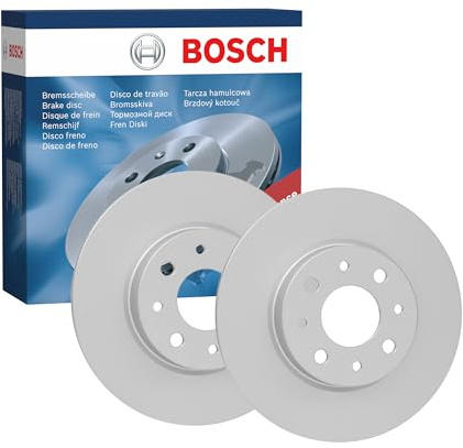 Bosch BD2222 Brake Disc Set - 251 mm Solid Discs - Rear Axle - ECE-R90 Certified - Long Service Life, Advanced Corrosion Protection - 1 Set of 2 Discs