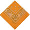 Bandana Halstuch Bikertuch Nickituch Kopftuch Baumwolle Mundschutz Piratentuch Hellorange