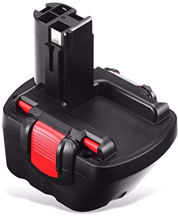 Powayup 2X Ersatzakku für Bosch Akku 12V 3600mAh NI-MH Werkzeugakku BAT043 BAT045 BAT046 BAT048 BAT049 BAT120 2607335692 2607335262 Ersatz für Bosch 12V Akku GSB 12VE-2 (Rot)