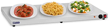 Royal Catering RCHP-600E Warmhalteplate Heizplatte Speisenwärmer (600 W, Edelstahl, Breite 100 cm)