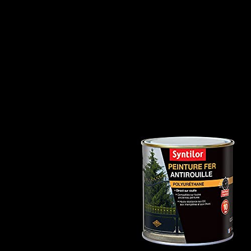 Syntilor - Peinture Fer Ultra Protect Noir Mat RAL 9005 0,5L