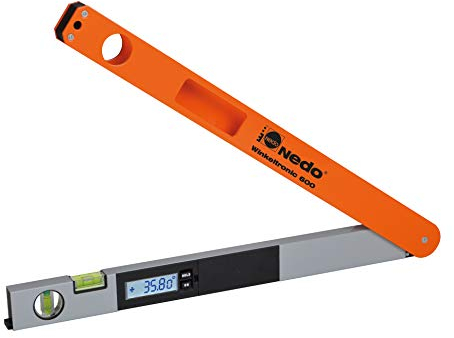 Nedo 405316 digitales Winkelmessgerät Winkeltronic, Länge 600 mm
