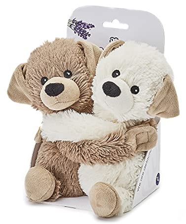 Warmies Warm Hugs Sacchetti di grano adatti al microonde con profumo di lavanda essiccata francese, peluche completamente riscaldabile per ansia e sollievo dal dolore
