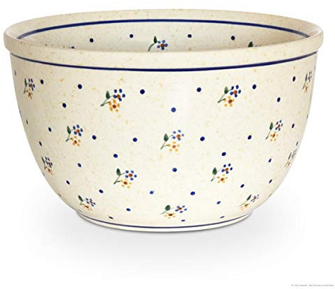 Bunzlauer Keramik Salatschüssel 2 Liter Ø20,5cm mit Innendekor - Dekor 111 - Obstschale