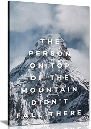 Panther Print, Canvas Wall Art, Beautiful Living Room Framed Art, Picture Prints for Walls, Inspirational and Motivational Design, Mountain Climb, Print for Special Occasions (36 x 24 Inch)