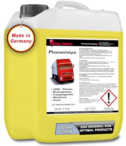 Planenreiniger LKW - Planen Bootsplanen Campingzelte Markisen Uvm! Konzentrat 5 Liter