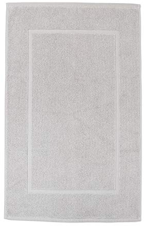 søstre & brødre 2X Badvorleger Badematte 50x80 cm | Hellgrau | 100% Baumwolle Frottier | ÖKO-TEX Standard - Made IN EU | Extra Dicke Qualität 900 g/m²
