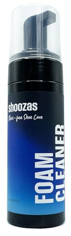 Shoozas Mousse nettoyante pour chaussures (150 ml) – Pas besoin d'eau, séchage rapide, non toxique, sans danger sur tous les matériaux