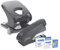 Rapesco 1633 Germ-Savvy Antibacteriell, ECO Luna Less Effort Heftgerät und ECO X5-40ps Less Effort 2-fach Locher, Grau