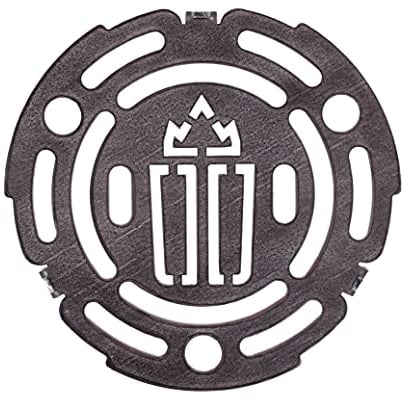 Meine Feuertonne Grillrost für Feuerplatte [ ANTIHAFT ] Für Grillplatten mit 20cm (200mm) Innendurchmesser | Leicht Entnehmbar | Mittelrost 3mm stark | Grill Einlegerost für Ihre Plancha