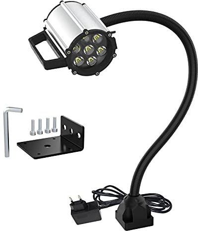 Led arbeitsleuchte schwanenhals Magnetisches Licht Led IP66 Waterproof Flexible Gooseneck Light 900 Lumen 120 Volt Fixed with Screws Industrial Lighting Work Lamp for Machine Tools and Lathe