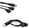 Rpanle USB 2,0 Un Maschio A 2 Dual USB Femmina Jack Y Splitter Hub Cavo Adattatore di Alimentazione (Nero)