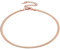 Bestyle Women Rose Gold Herringbone Chain Necklaces Stainless Steel 3MM Snake Link Choker for Women Flat Chain Necklaces -15+3.5