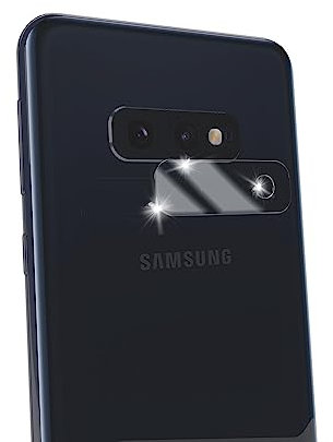 N NEWTOP Kamera GLASS kompatibel mit Samsung Galaxy S10e, FILM 0,4 mm 9H 2,5D gehärtetes Glas, transparent, Schutzabdeckung für Rückkamera, Lens Film Anti-Kratzer (1)