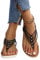 Onsoyours Flache Sandalen Damen Sommer Freizeit Zehentrenner mit Weiche Fußbett Römische Sandaletten B Schwarz 39 EU