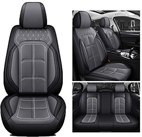 Kuifan sitzbezüge Auto Autositzbezüge Universal Set für Renault Kadjar Koleos Megane II Laguna Latitude Fluence Scenic Captur Talisman Zubehör,grau
