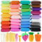 Modelliermasse Kit - 36 Farben Polymer Clay, Ultraleicht Knete für Kinder, Lufttrockener Magischer Ton, DIY Formton Mit Werkzeugen, Kunsthandwerk Geschenk