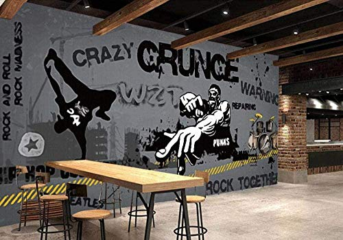 3D Wallpaper Graffiti Graffiti Schwarz-Weiß-TV-Hintergrundbild Hotel Wohnzimmer 3D-Fototapete 3d Tapete Wanddekoration fototapete wandbild Schlafzimmer Wohnzimmer-300cm×210cm
