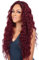 PORSMEER Damen Perücke Weinrot Lang Lockige Perücken für Frauen, Natürlich Mittelscheitel Lange Locken Rot Dunkelrot Haar, Anime Cosplay Halloween Wigs 28 Zoll