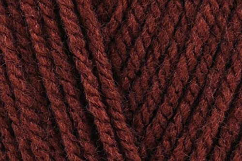 Sirdar Hayfield Bonus DK Crochet Yarn, 100% Acrylic Double Knitting Wool for Toys Jumpers & Sweaters - 100g Balls - Mahogany (563) - Pack of 3