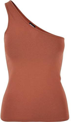 Urban Classics Damen Top Ladies Asymmetric Top Terracotta L