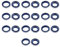 Gubeter 10 X Kit de Jeu de Joints d'huile, pour Husqvarna 154 240 245 254 257, 346 XP, 351, 357 XP, 359 Pièces de tronçonneuses, 503260301, 505275719.