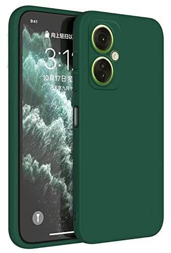 Topme Handyhülle Hülle Fur OnePlus Nord CE 3 Lite (6.7 Inches) Case Schutzhülle, Hautschutz Aus TPU Silikonhülle - Dunkelgrün